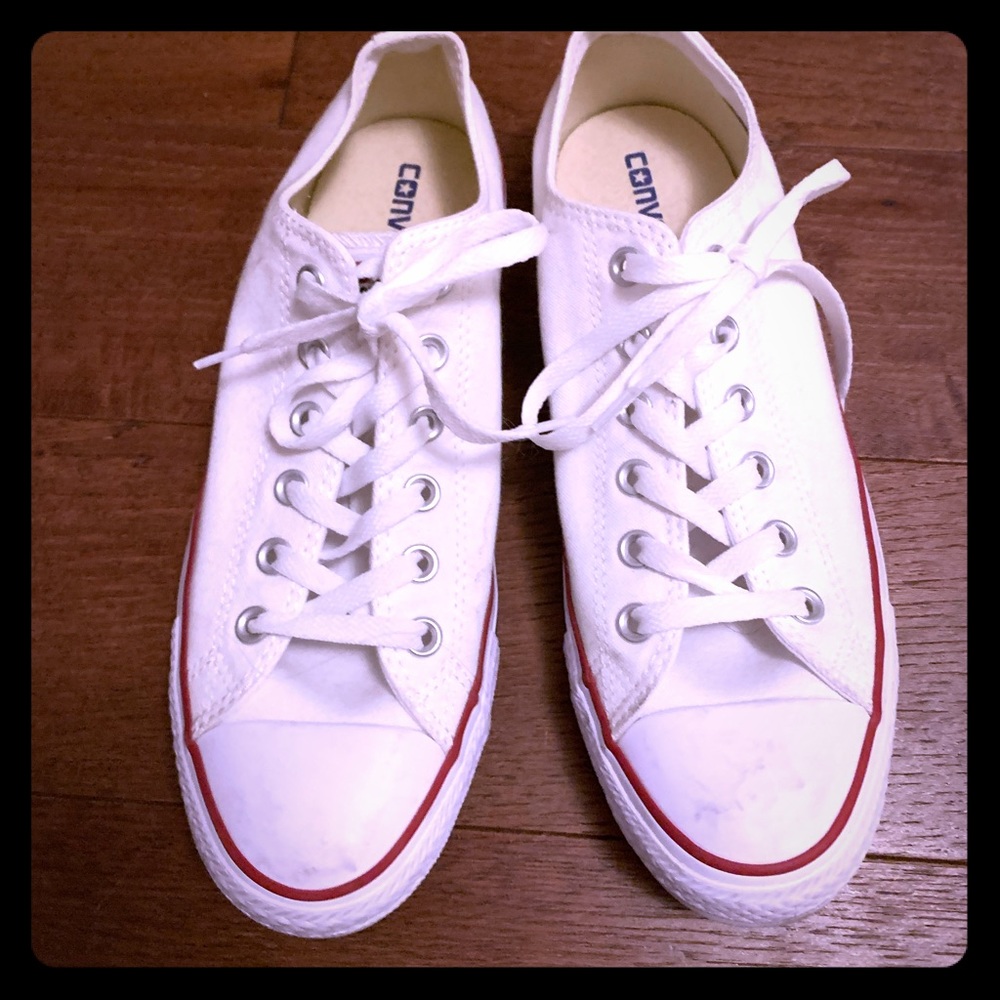 White converse women’s size 10